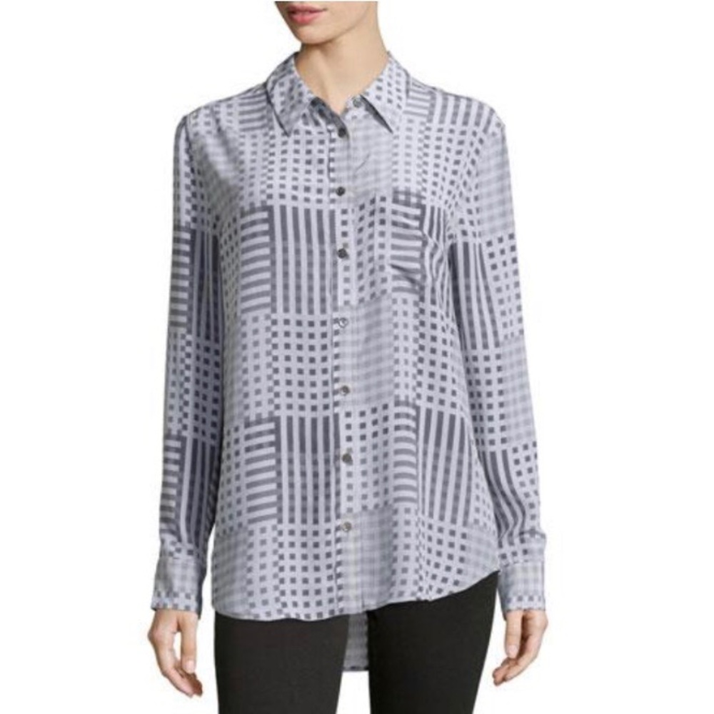 NWT Equipment Reese silk button down- large